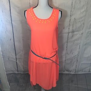 Colorful coverup with belt